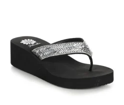 Women's Yellow Box Hestia Wedge Flip-Flops