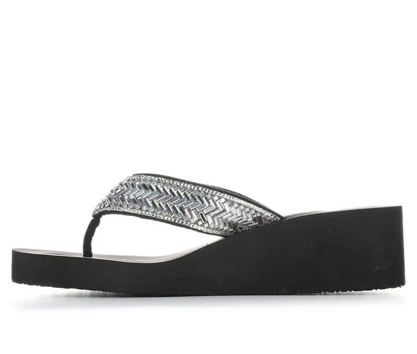 Women's Yellow Box Hestia Wedge Flip-Flops