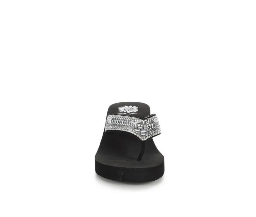 Women's Yellow Box Hestia Wedge Flip-Flops