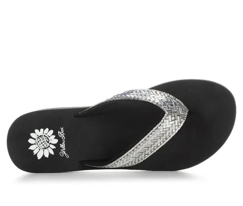 Women's Yellow Box Hestia Wedge Flip-Flops