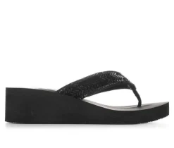 Women's Yellow Box Hestia Wedge Flip-Flops