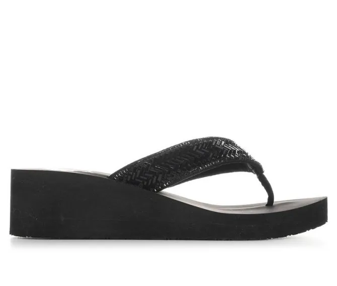 Women's Yellow Box Hestia Wedge Flip-Flops