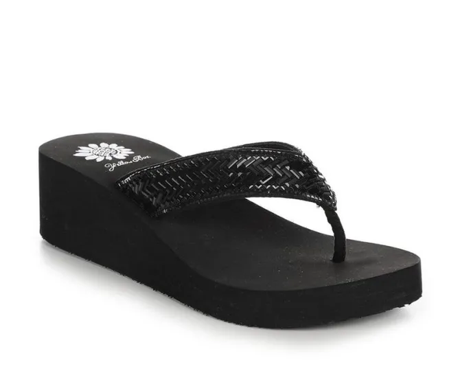 Women's Yellow Box Hestia Wedge Flip-Flops