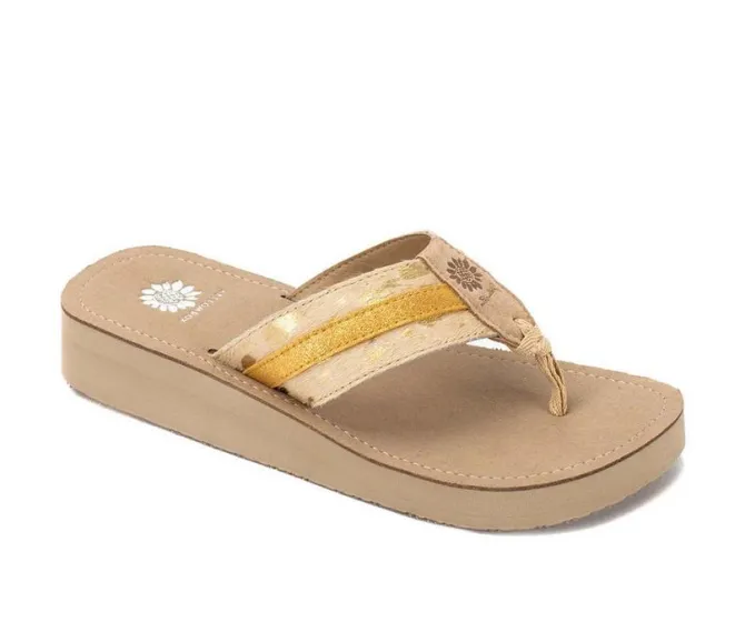 Women's Yellow Box Jafna Flip-Flops