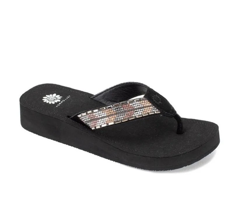 Women's Yellow Box Jaunty Flip-Flops