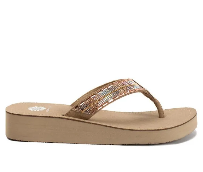 Women's Yellow Box Jaunty Flip-Flops