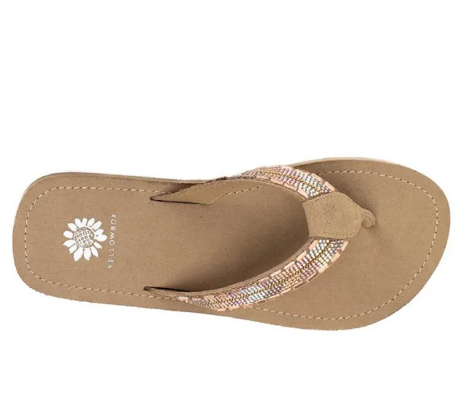 Women's Yellow Box Jaunty Flip-Flops