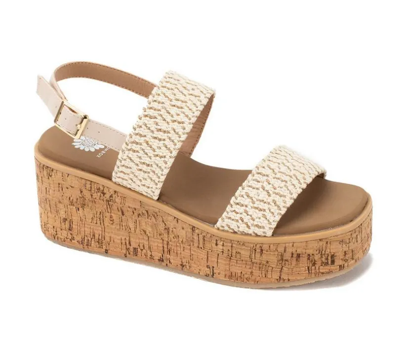 Women's Yellow Box Jeju Wedge Sandals
