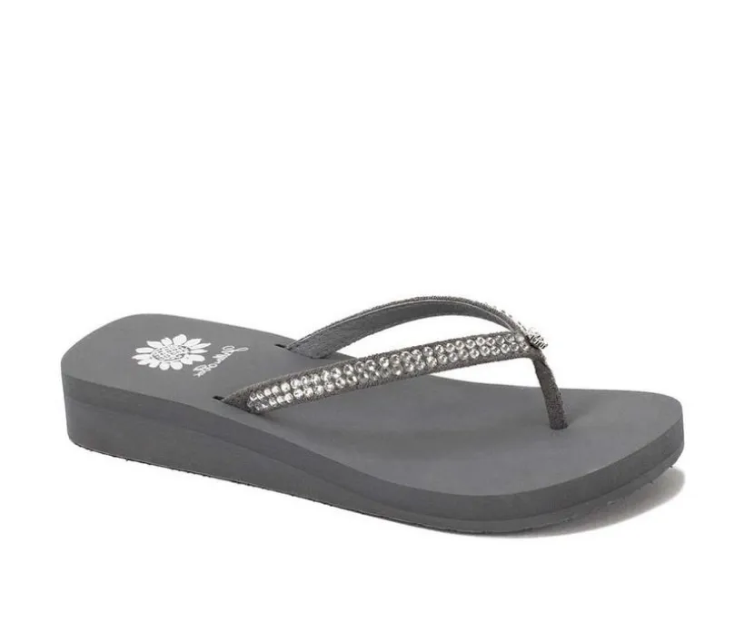 Women's Yellow Box Jello Flip-Flops