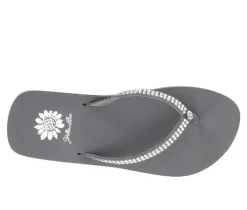 Women's Yellow Box Jello Flip-Flops