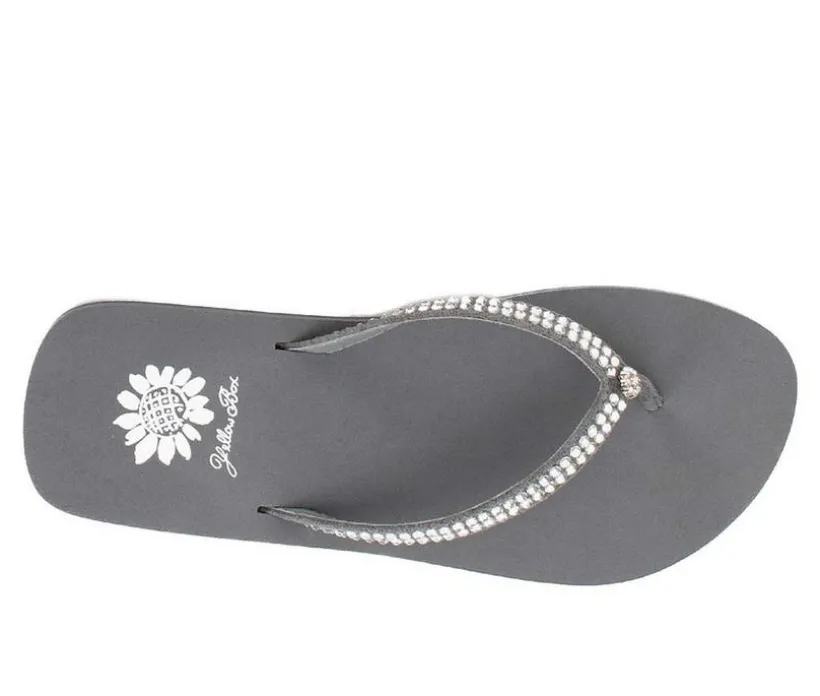 Women's Yellow Box Jello Flip-Flops