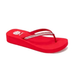 Women's Yellow Box Jello Flip-Flops