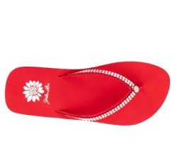 Women's Yellow Box Jello Flip-Flops