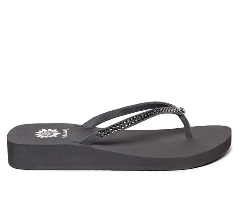 Women's Yellow Box Jello Flip-Flops