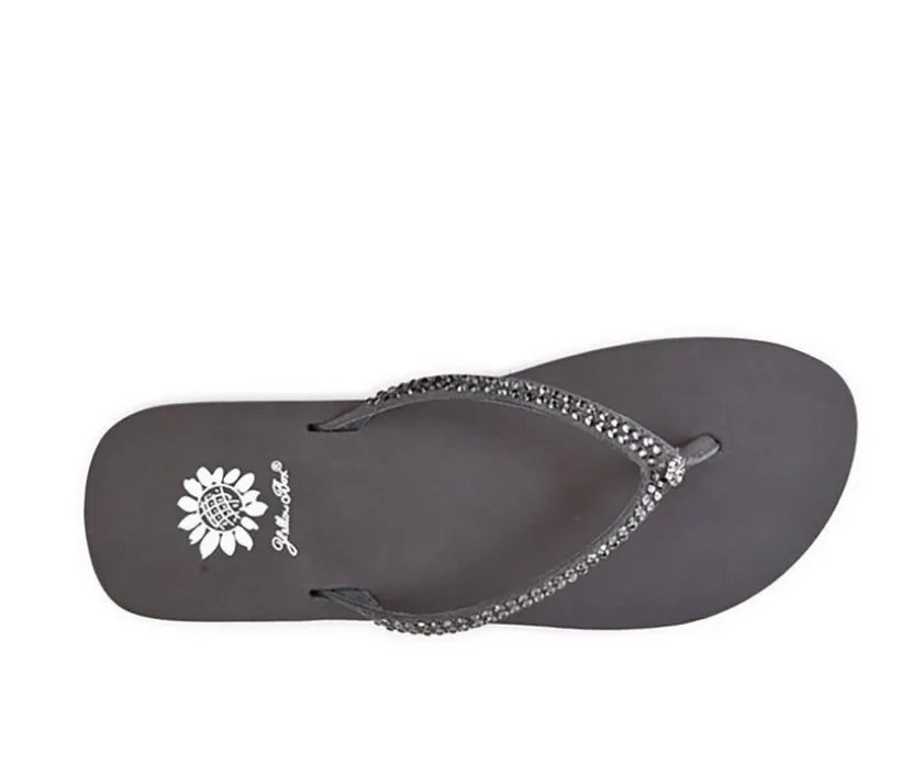 Women's Yellow Box Jello Flip-Flops
