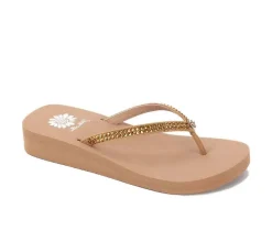 Women's Yellow Box Jello Flip-Flops