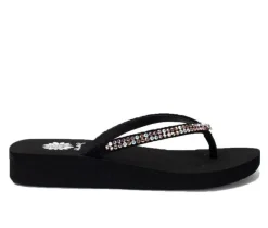 Women's Yellow Box Jello Flip-Flops