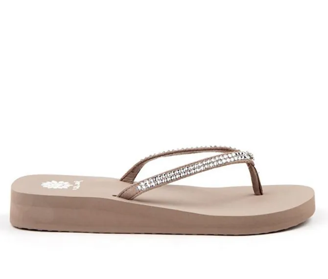 Women's Yellow Box Jello Flip-Flops