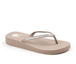 Women's Yellow Box Jello Flip-Flops