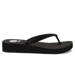 Women's Yellow Box Jello Flip-Flops