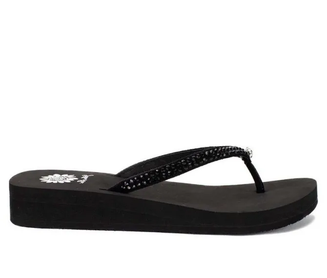 Women's Yellow Box Jello Flip-Flops