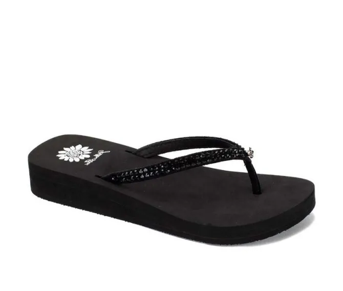 Women's Yellow Box Jello Flip-Flops