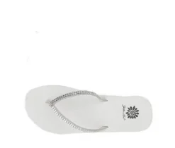 Women's Yellow Box Jello Flip-Flops