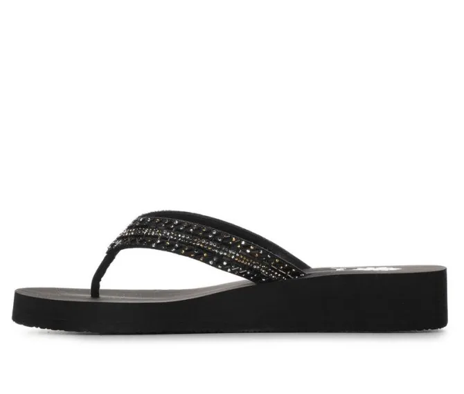 Women's Yellow Box Jovina Wedge Flip-Flops