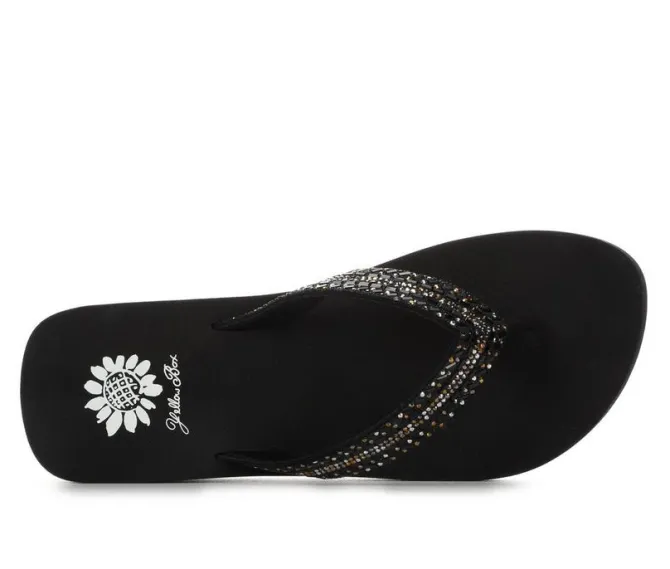 Women's Yellow Box Jovina Wedge Flip-Flops
