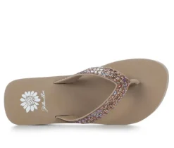 Women's Yellow Box Jovina Wedge Flip-Flops