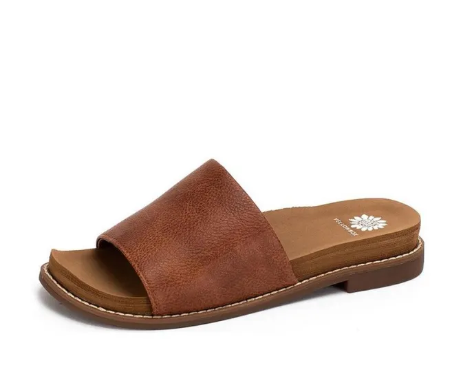 Women's Yellow Box Kalo Slip-On Sandals