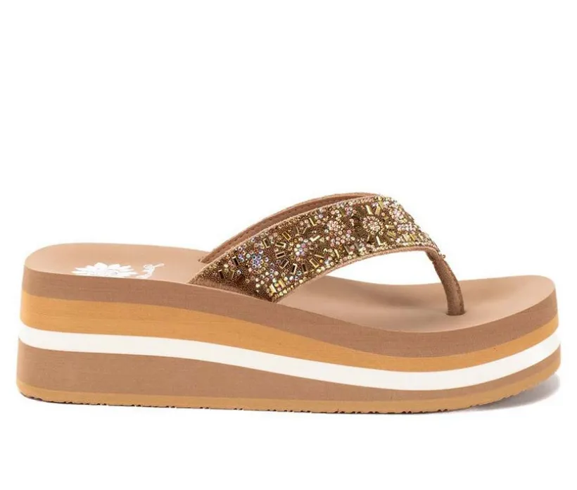 Women's Yellow Box Kania Flip-Flops