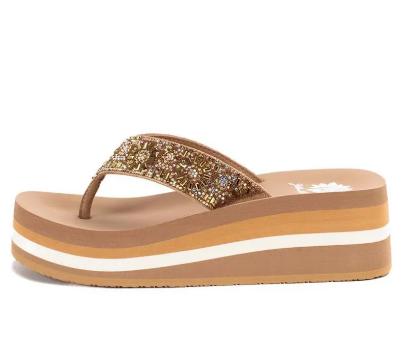 Women's Yellow Box Kania Flip-Flops