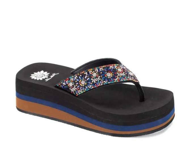 Women's Yellow Box Kania Flip-Flops