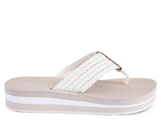 Women's Yellow Box Misha Flip-Flops