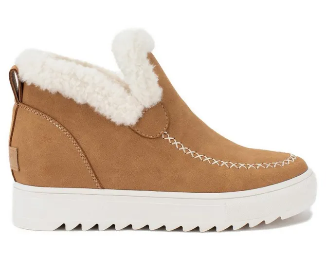 Women's Yellow Box Moritz Shearling Wedge Boots