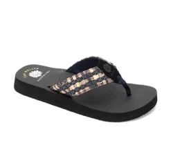 Women's Yellow Box Naddy Flip-Flops