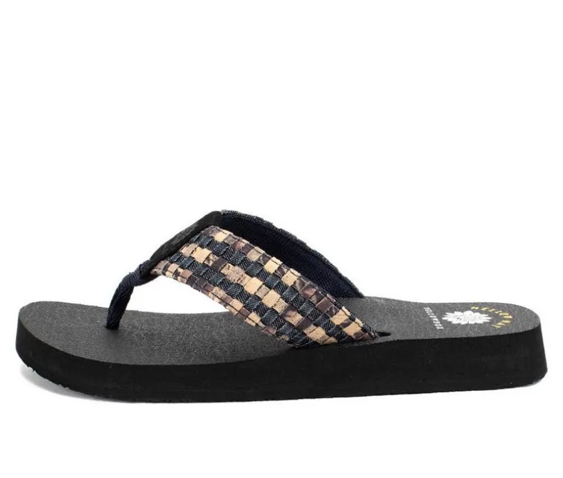 Women's Yellow Box Naddy Flip-Flops