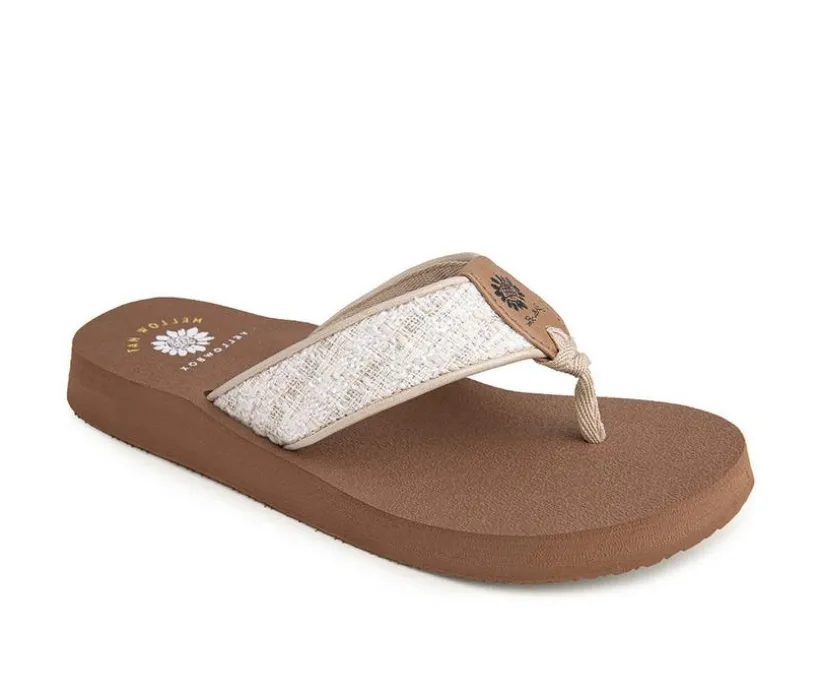 Women's Yellow Box Nandya Flip-Flops