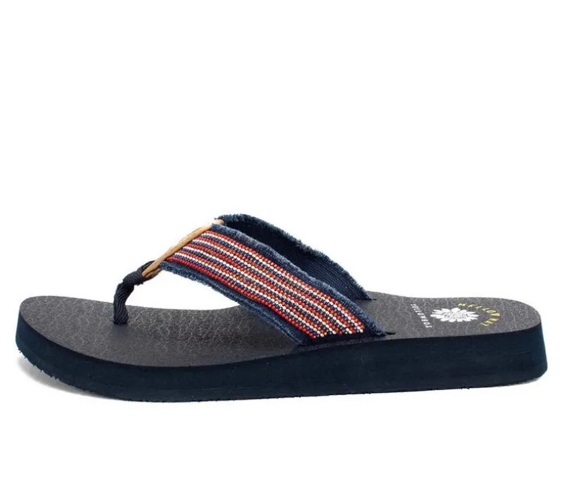 Women's Yellow Box Nolan Flip-Flops