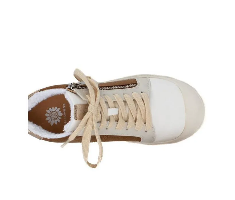Women's Yellow Box Parrott High Top Fashion Sneakers