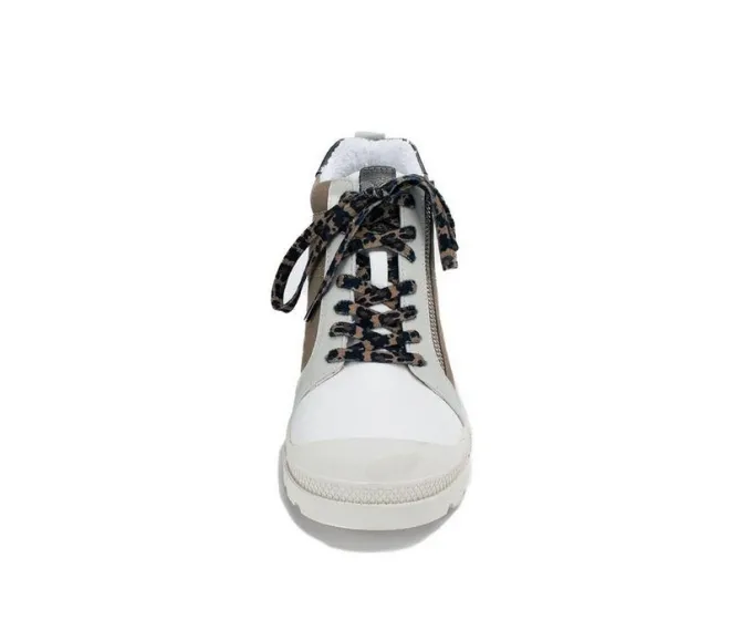 Women's Yellow Box Parrott High Top Fashion Sneakers