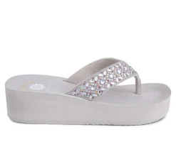 Women's Yellow Box Penza Wedge Flip-Flops