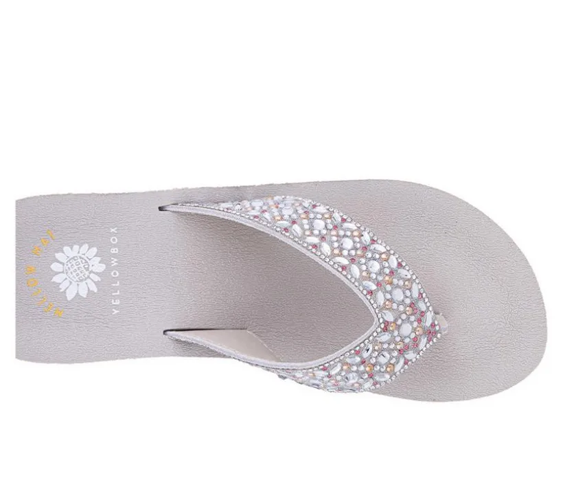 Women's Yellow Box Penza Wedge Flip-Flops