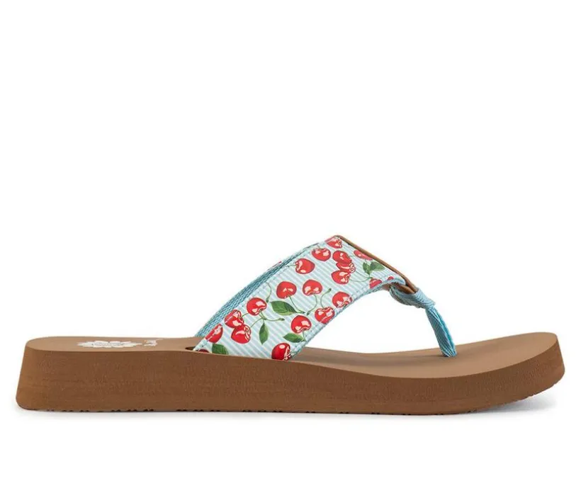 Women's Yellow Box Rosamel Flip-Flops