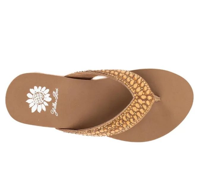 Women's Yellow Box Sana Flip-Flops