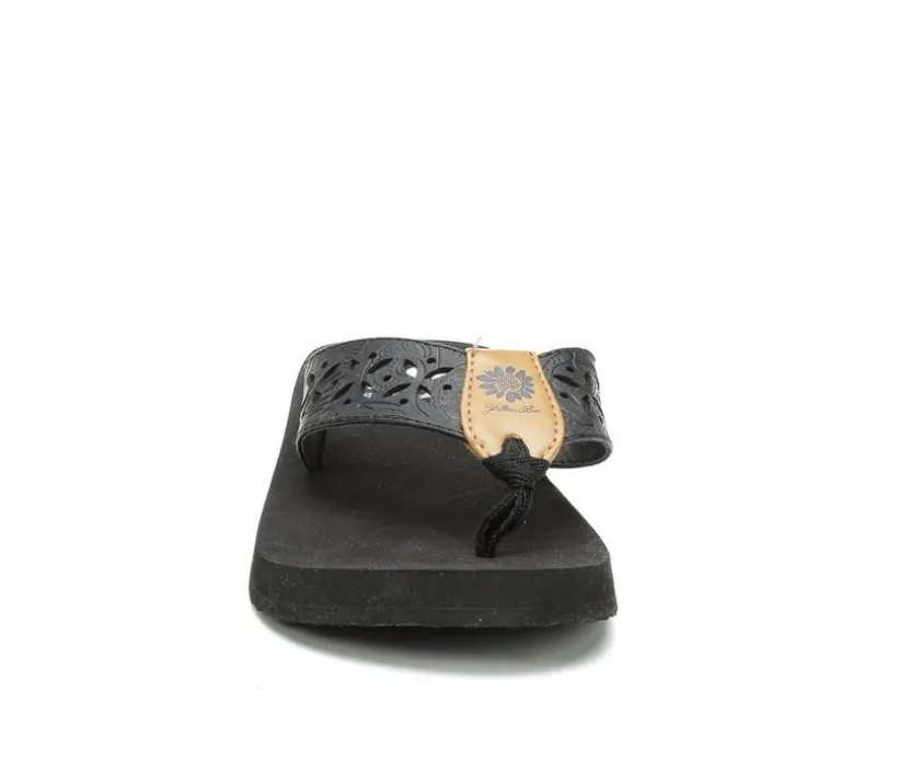 Women's Yellow Box Sharen Flip-Flops