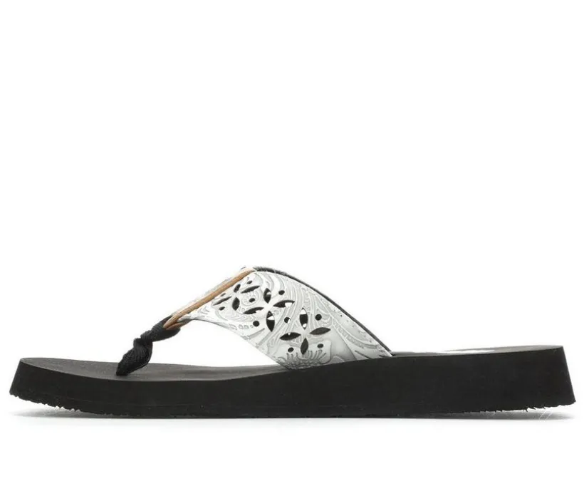 Women's Yellow Box Sharen Flip-Flops