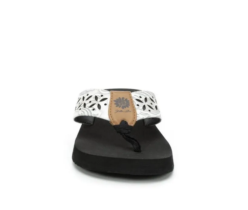 Women's Yellow Box Sharen Flip-Flops