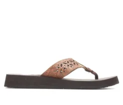 Women's Yellow Box Sharen Flip-Flops